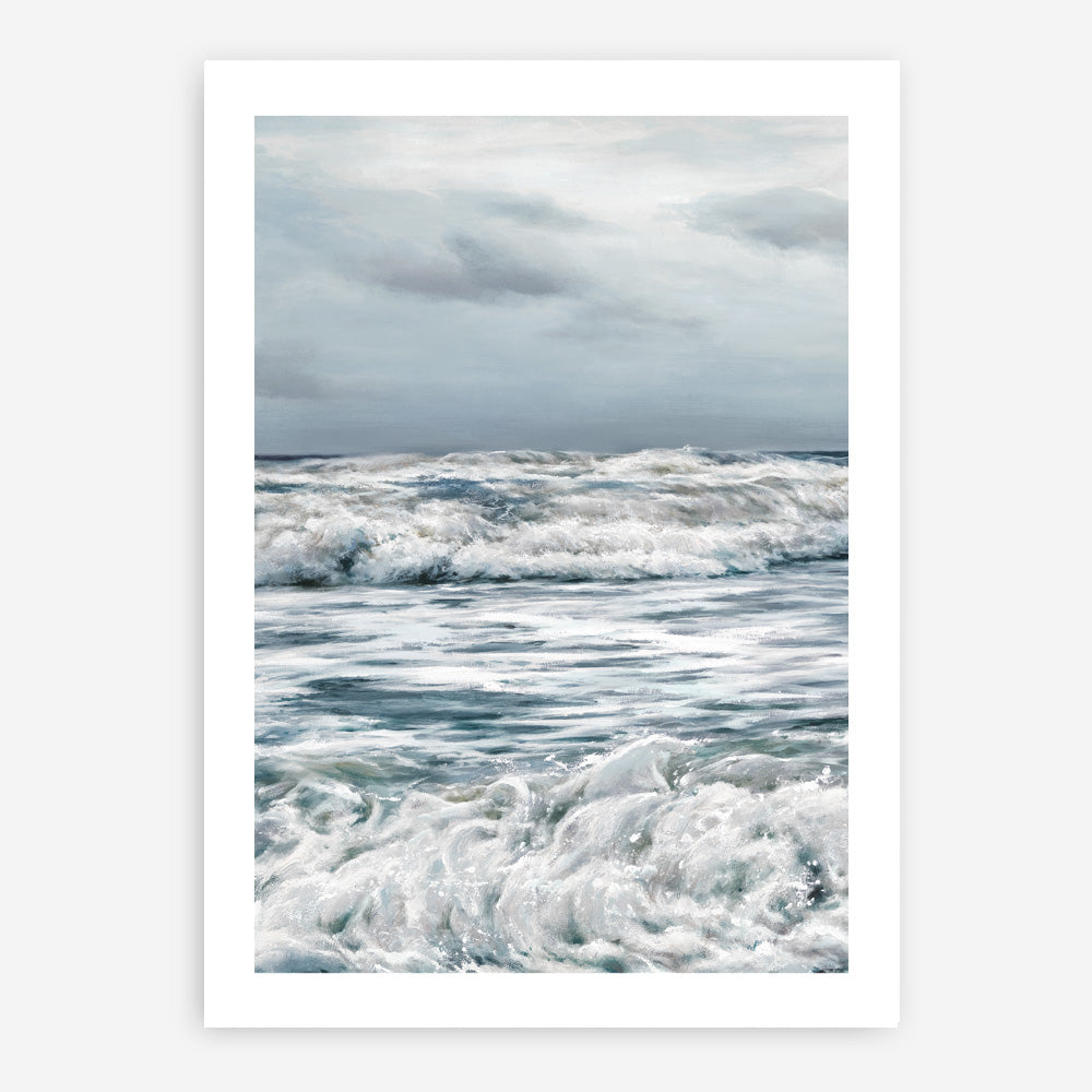 Shop Evening Swell Art Print a coastal themed painted wall art print from The Print Emporium wall artwork collection - Buy Australian made fine art painting style poster and framed prints for the home and your interior decor room, TPE-468-AP