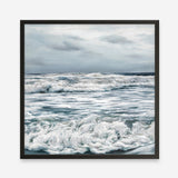 Shop Evening Swell (Square) Art Print a coastal themed painted wall art print from The Print Emporium wall artwork collection - Buy Australian made fine art painting style poster and framed prints for the home and your interior decor room, TPE-139-AP