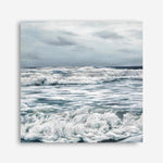 Shop Evening Swell (Square) Canvas Print a coastal themed painted framed canvas wall art print from The Print Emporium artwork collection - Buy Australian made fine art painting style stretched canvas prints for the home and your interior decor space, TPE-139-CA-40X40-NF