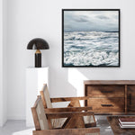 Shop Evening Swell (Square) Canvas Print a coastal themed painted framed canvas wall art print from The Print Emporium artwork collection - Buy Australian made fine art painting style stretched canvas prints for the home and your interior decor space, TPE-139-CA-40X40-NF
