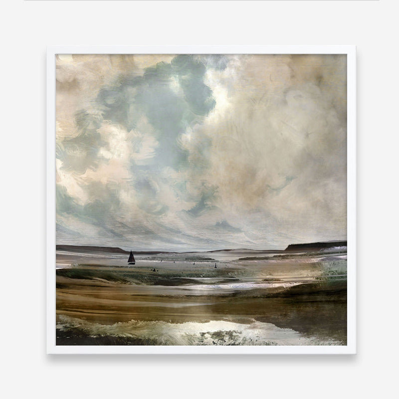 Shop Exmouth (Square) Art Print a painted abstract themed wall art print from The Print Emporium wall artwork collection - Buy Australian made fine art painting style poster and framed prints for the home and your interior decor room, TPE-DH-207-AP