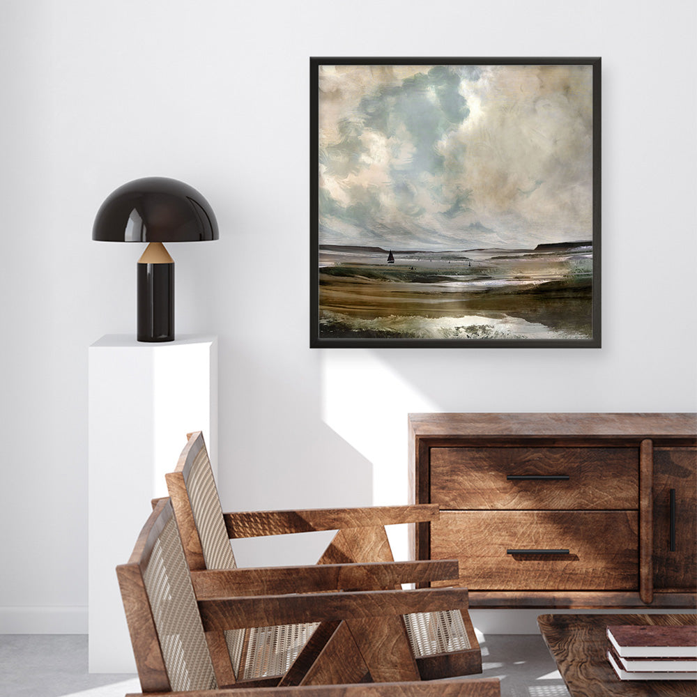 Shop Exmouth (Square) Art Print a painted abstract themed wall art print from The Print Emporium wall artwork collection - Buy Australian made fine art painting style poster and framed prints for the home and your interior decor room, TPE-DH-207-AP