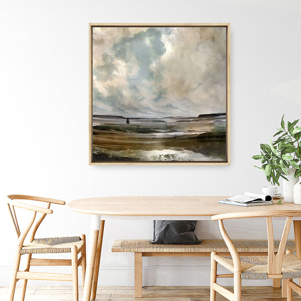 Shop Exmouth (Square) Canvas Print a painted abstract themed framed canvas wall art print from The Print Emporium artwork collection - Buy Australian made fine art painting style stretched canvas prints for the home and your interior decor space, TPE-DH-207-CA-40X40-NF
