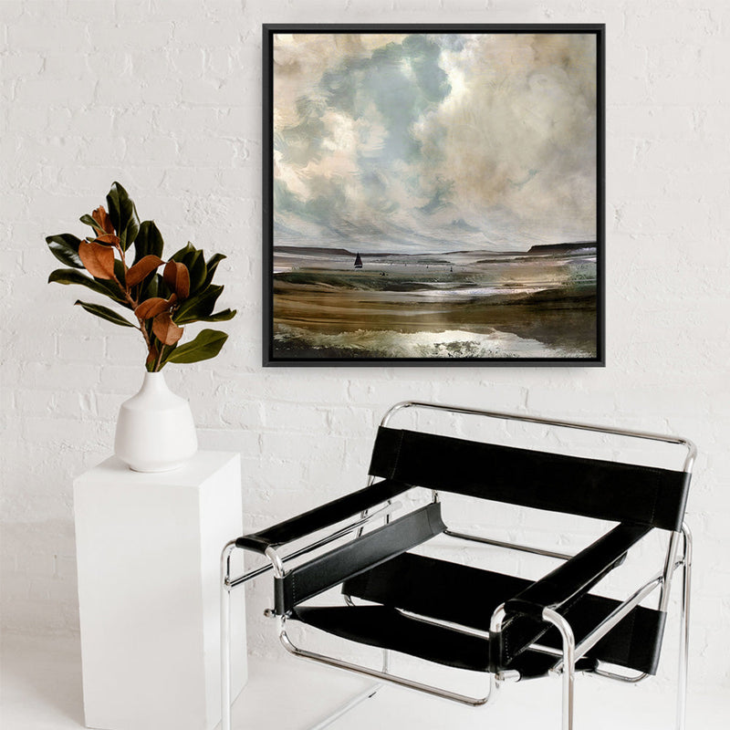Shop Exmouth (Square) Canvas Print a painted abstract themed framed canvas wall art print from The Print Emporium artwork collection - Buy Australian made fine art painting style stretched canvas prints for the home and your interior decor space, TPE-DH-207-CA-40X40-NF