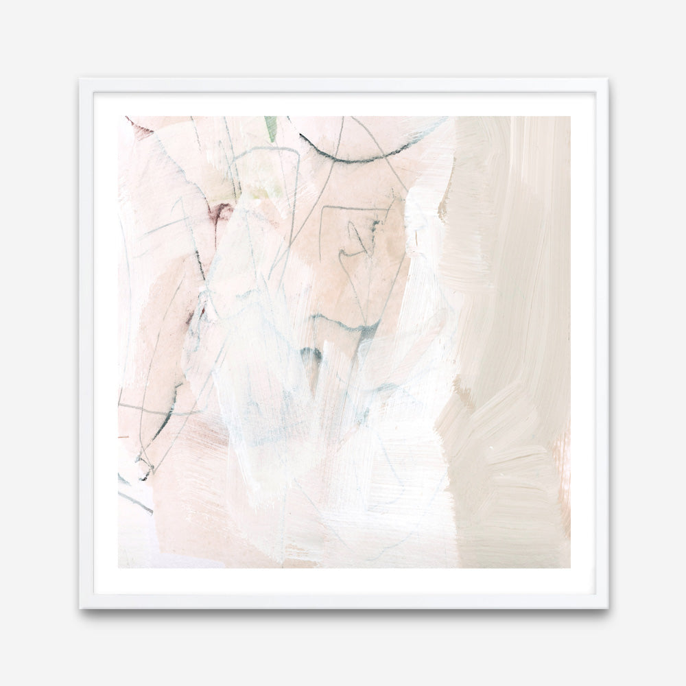 Shop Fade to White (Square) Art Print a painted abstract themed wall art print from The Print Emporium wall artwork collection - Buy Australian made fine art painting style poster and framed prints for the home and your interior decor room, TPE-DH-157-AP