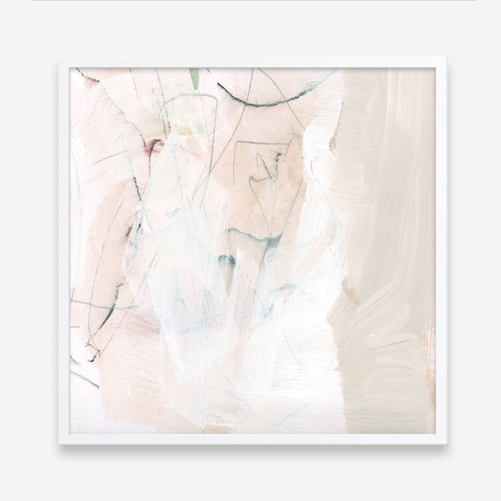 Shop Fade to White (Square) Art Print a painted abstract themed wall art print from The Print Emporium wall artwork collection - Buy Australian made fine art painting style poster and framed prints for the home and your interior decor room, TPE-DH-157-AP