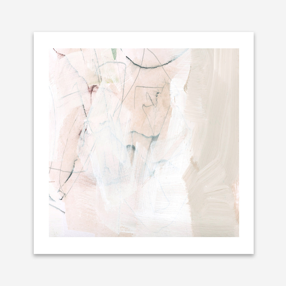 Shop Fade to White (Square) Art Print a painted abstract themed wall art print from The Print Emporium wall artwork collection - Buy Australian made fine art painting style poster and framed prints for the home and your interior decor room, TPE-DH-157-AP