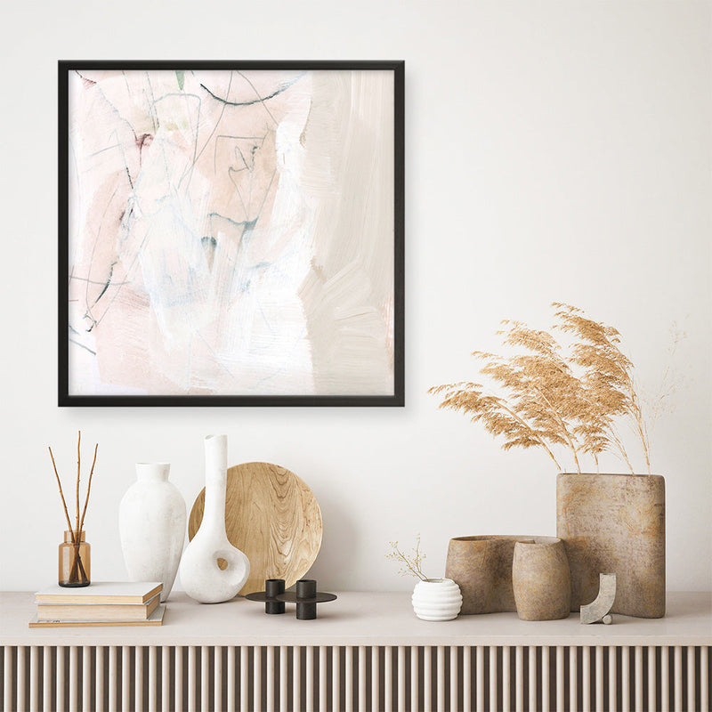 Shop Fade to White (Square) Art Print a painted abstract themed wall art print from The Print Emporium wall artwork collection - Buy Australian made fine art painting style poster and framed prints for the home and your interior decor room, TPE-DH-157-AP