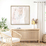 Shop Fade to White (Square) Canvas Print a painted abstract themed framed canvas wall art print from The Print Emporium artwork collection - Buy Australian made fine art painting style stretched canvas prints for the home and your interior decor space, TPE-DH-157-CA-40X40-NF