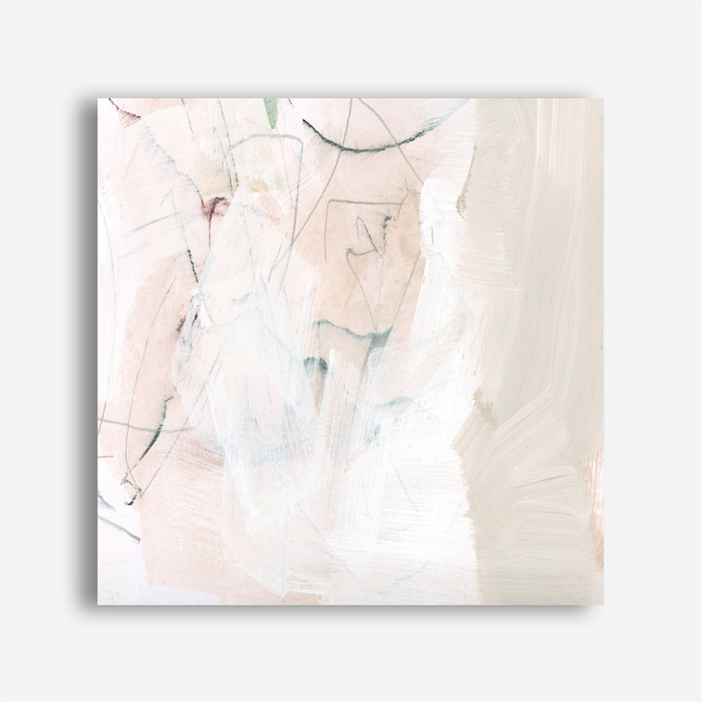 Shop Fade to White (Square) Canvas Print a painted abstract themed framed canvas wall art print from The Print Emporium artwork collection - Buy Australian made fine art painting style stretched canvas prints for the home and your interior decor space, TPE-DH-157-CA-40X40-NF