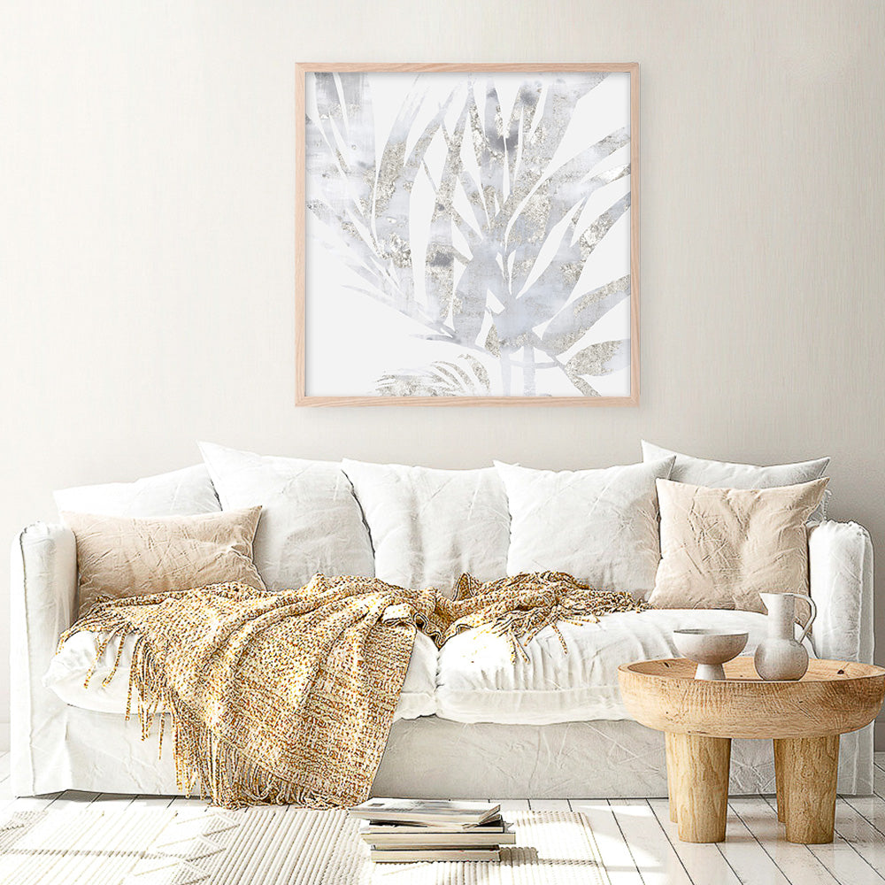 Shop Faded Leaves I (Square) Art Print a painted abstract themed wall art print from The Print Emporium wall artwork collection - Buy Australian made fine art painting style poster and framed prints for the home and your interior decor room, TPE-PC-EW015-AP
