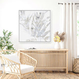Shop Faded Leaves I (Square) Canvas Print a painted abstract themed framed canvas wall art print from The Print Emporium artwork collection - Buy Australian made fine art painting style stretched canvas prints for the home and your interior decor space, TPE-PC-EW015-CA-40X40-NF