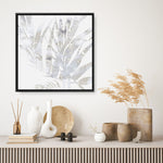 Shop Faded Leaves I (Square) Canvas Print a painted abstract themed framed canvas wall art print from The Print Emporium artwork collection - Buy Australian made fine art painting style stretched canvas prints for the home and your interior decor space, TPE-PC-EW015-CA-40X40-NF