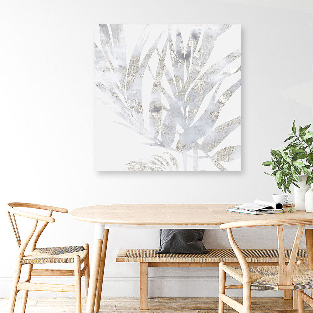 Shop Faded Leaves I (Square) Canvas Print a painted abstract themed framed canvas wall art print from The Print Emporium artwork collection - Buy Australian made fine art painting style stretched canvas prints for the home and your interior decor space, TPE-PC-EW015-CA-40X40-NF
