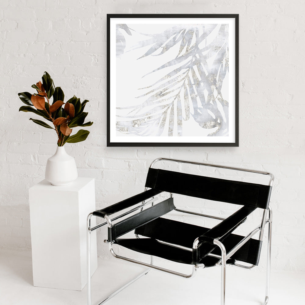 Shop Faded Leaves II (Square) Art Print a painted abstract themed wall art print from The Print Emporium wall artwork collection - Buy Australian made fine art painting style poster and framed prints for the home and your interior decor room, TPE-PC-EW016-AP