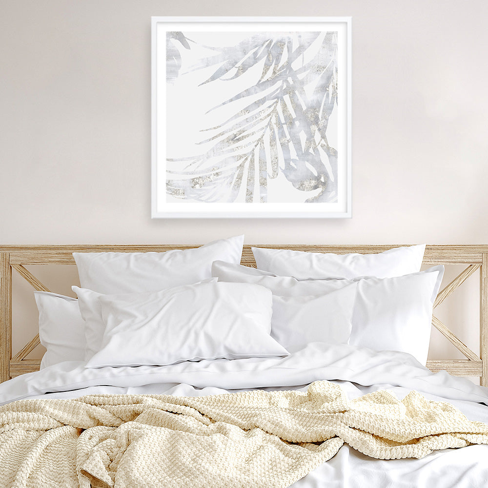 Shop Faded Leaves II (Square) Art Print a painted abstract themed wall art print from The Print Emporium wall artwork collection - Buy Australian made fine art painting style poster and framed prints for the home and your interior decor room, TPE-PC-EW016-AP