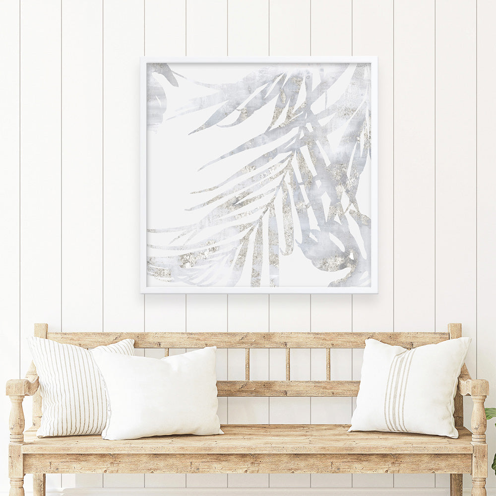 Shop Faded Leaves II (Square) Art Print a painted abstract themed wall art print from The Print Emporium wall artwork collection - Buy Australian made fine art painting style poster and framed prints for the home and your interior decor room, TPE-PC-EW016-AP