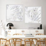 Shop Faded Leaves II (Square) Canvas Print a painted abstract themed framed canvas wall art print from The Print Emporium artwork collection - Buy Australian made fine art painting style stretched canvas prints for the home and your interior decor space, TPE-PC-EW016-CA-40X40-NF