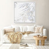 Shop Faded Leaves II (Square) Canvas Print a painted abstract themed framed canvas wall art print from The Print Emporium artwork collection - Buy Australian made fine art painting style stretched canvas prints for the home and your interior decor space, TPE-PC-EW016-CA-40X40-NF