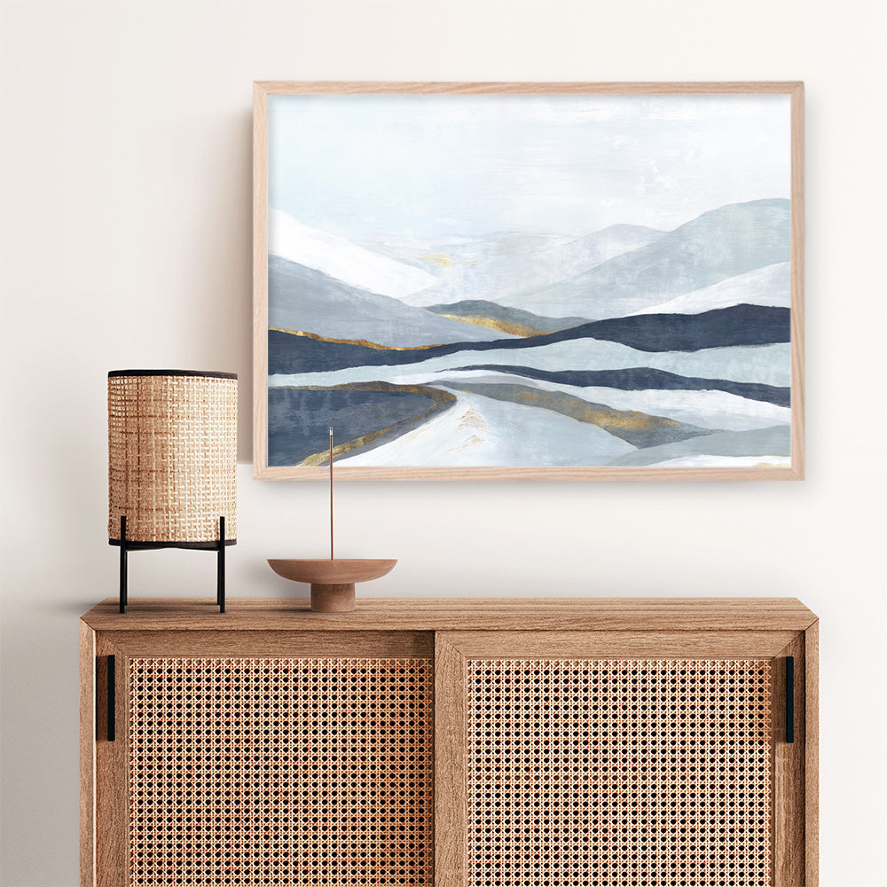 Shop Far Away Land I Art Print a painted abstract themed wall art print from The Print Emporium wall artwork collection - Buy Australian made fine art painting style poster and framed prints for the home and your interior decor room, TPE-PC-EW416-AP