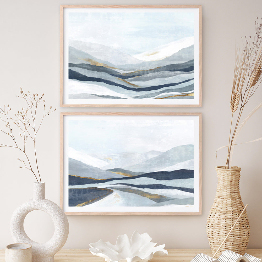 Shop Far Away Land I Art Print a painted abstract themed wall art print from The Print Emporium wall artwork collection - Buy Australian made fine art painting style poster and framed prints for the home and your interior decor room, TPE-PC-EW416-AP