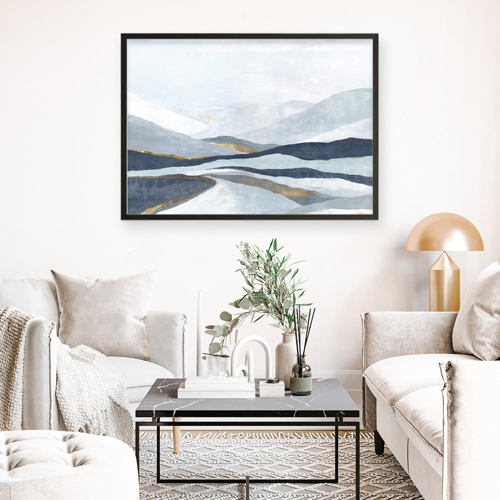 Shop Far Away Land I Art Print a painted abstract themed wall art print from The Print Emporium wall artwork collection - Buy Australian made fine art painting style poster and framed prints for the home and your interior decor room, TPE-PC-EW416-AP