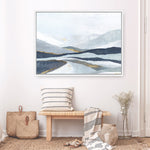 Shop Far Away Land I Canvas Print a painted abstract themed framed canvas wall art print from The Print Emporium artwork collection - Buy Australian made fine art painting style stretched canvas prints for the home and your interior decor space, TPE-PC-EW416-CA-35X46-NF