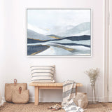 Shop Far Away Land I Canvas Print a painted abstract themed framed canvas wall art print from The Print Emporium artwork collection - Buy Australian made fine art painting style stretched canvas prints for the home and your interior decor space, TPE-PC-EW416-CA-35X46-NF