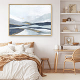 Shop Far Away Land I Canvas Print a painted abstract themed framed canvas wall art print from The Print Emporium artwork collection - Buy Australian made fine art painting style stretched canvas prints for the home and your interior decor space, TPE-PC-EW416-CA-35X46-NF