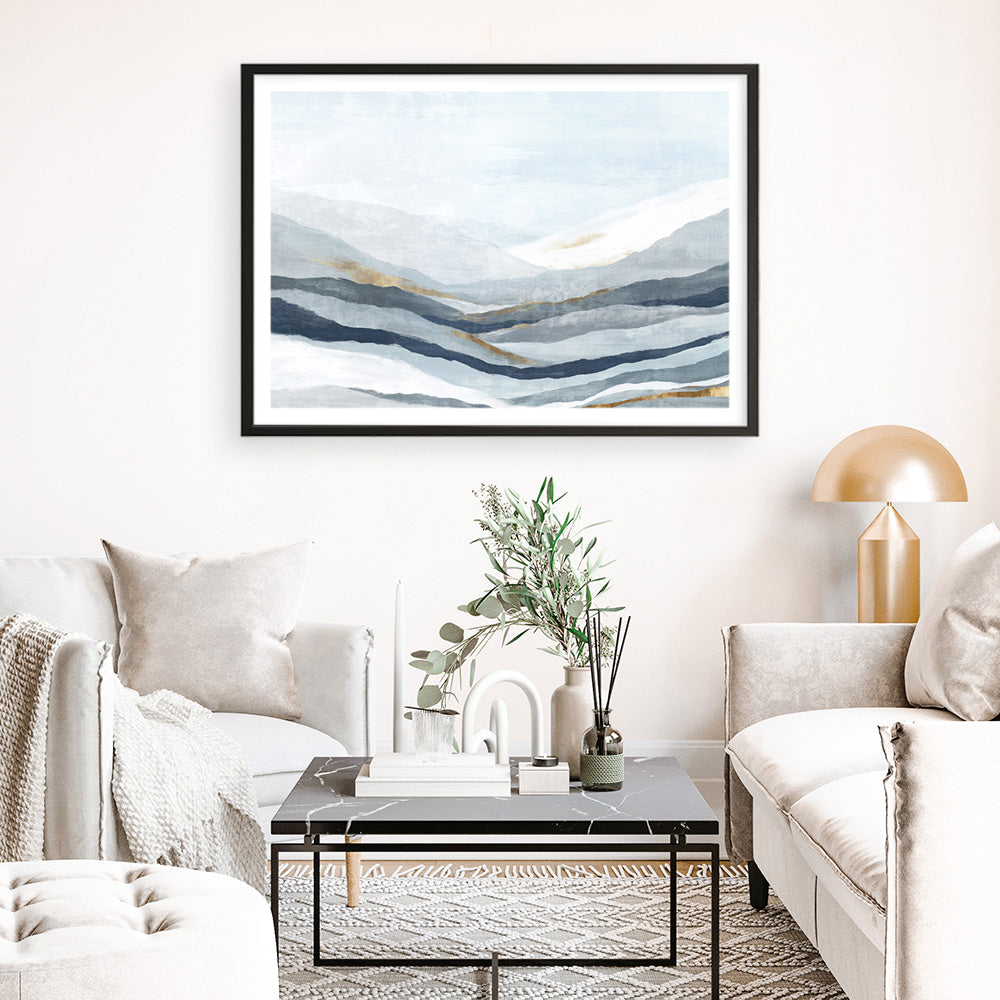 Shop Far Away Land II Art Print a painted abstract themed wall art print from The Print Emporium wall artwork collection - Buy Australian made fine art painting style poster and framed prints for the home and your interior decor room, TPE-PC-EW417-AP