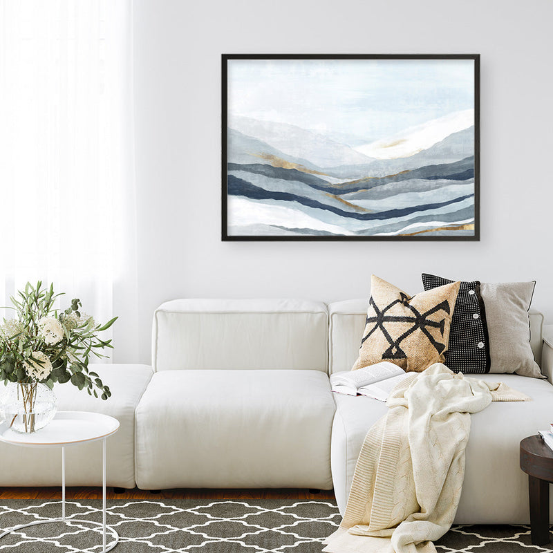 Shop Far Away Land II Art Print a painted abstract themed wall art print from The Print Emporium wall artwork collection - Buy Australian made fine art painting style poster and framed prints for the home and your interior decor room, TPE-PC-EW417-AP