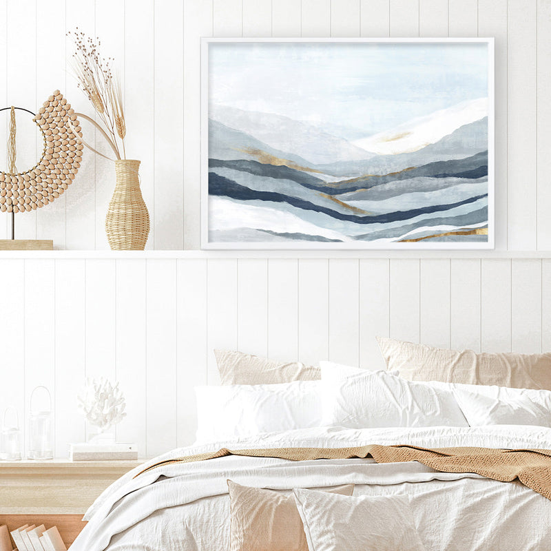 Shop Far Away Land II Art Print a painted abstract themed wall art print from The Print Emporium wall artwork collection - Buy Australian made fine art painting style poster and framed prints for the home and your interior decor room, TPE-PC-EW417-AP