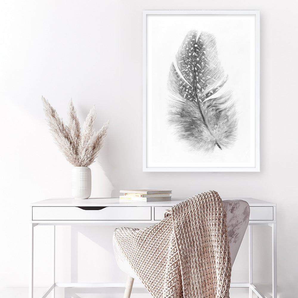 Shop Feather Art Print a painted bird themed wall art print from The Print Emporium wall artwork collection - Buy Australian made fine art painting style poster and framed prints for the home and your interior decor room, TPE-211-AP