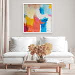 Shop Feeling Zen (Square) Art Print a painted abstract themed wall art print from The Print Emporium wall artwork collection - Buy Australian made fine art painting style poster and framed prints for the home and your interior decor room, TPE-WA-38692-AP