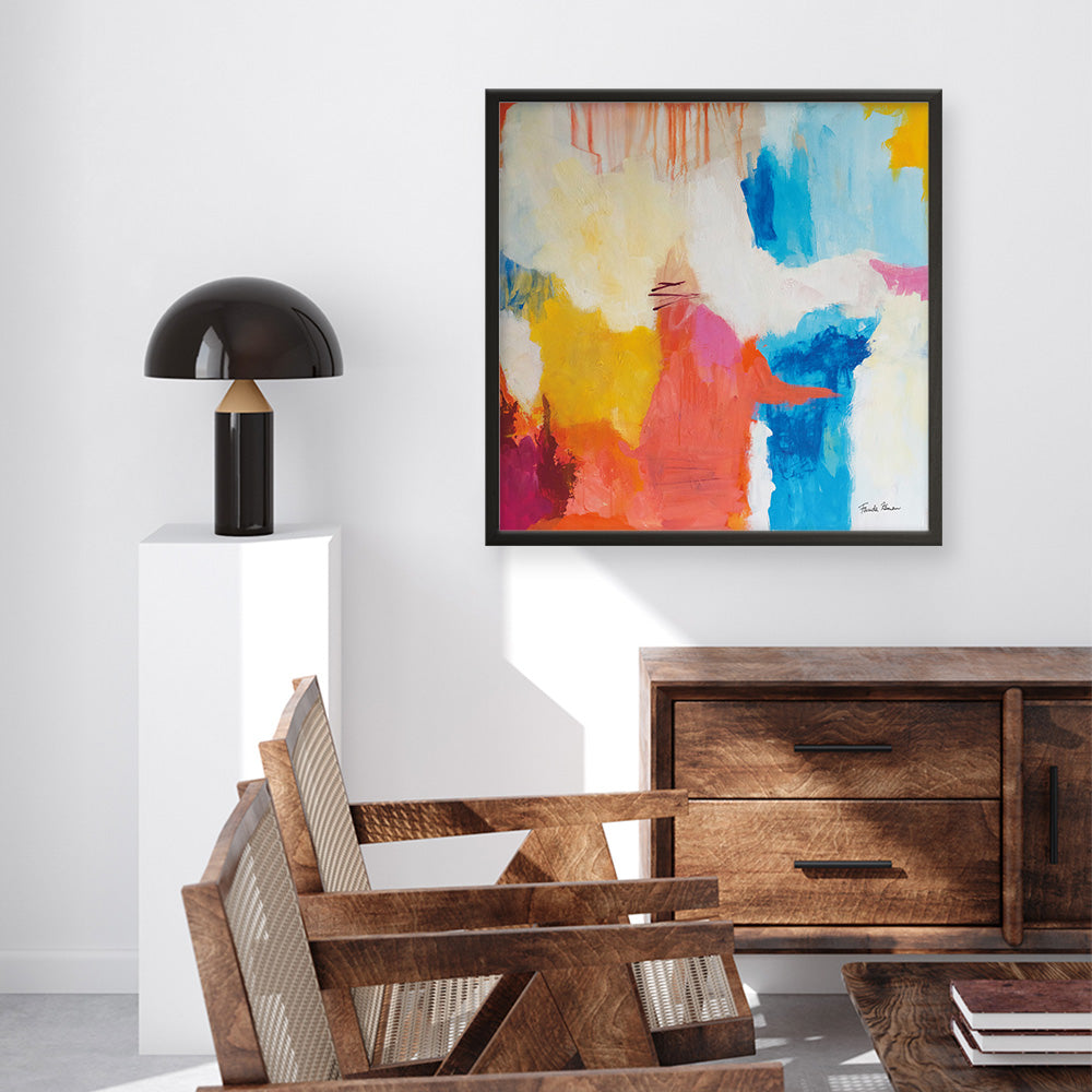 Shop Feeling Zen (Square) Art Print a painted abstract themed wall art print from The Print Emporium wall artwork collection - Buy Australian made fine art painting style poster and framed prints for the home and your interior decor room, TPE-WA-38692-AP