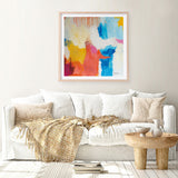 Shop Feeling Zen (Square) Art Print a painted abstract themed wall art print from The Print Emporium wall artwork collection - Buy Australian made fine art painting style poster and framed prints for the home and your interior decor room, TPE-WA-38692-AP