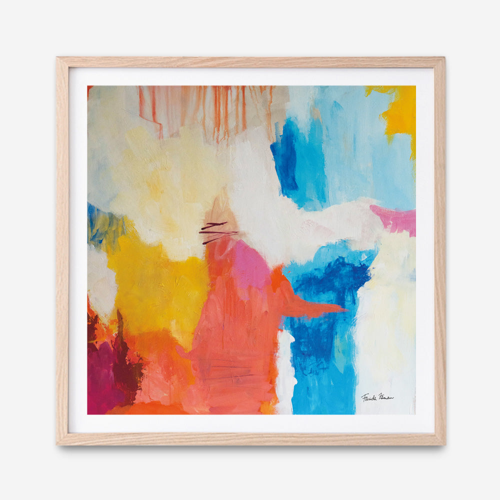 Shop Feeling Zen (Square) Art Print a painted abstract themed wall art print from The Print Emporium wall artwork collection - Buy Australian made fine art painting style poster and framed prints for the home and your interior decor room, TPE-WA-38692-AP