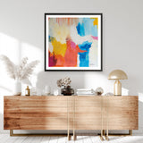 Shop Feeling Zen (Square) Art Print a painted abstract themed wall art print from The Print Emporium wall artwork collection - Buy Australian made fine art painting style poster and framed prints for the home and your interior decor room, TPE-WA-38692-AP
