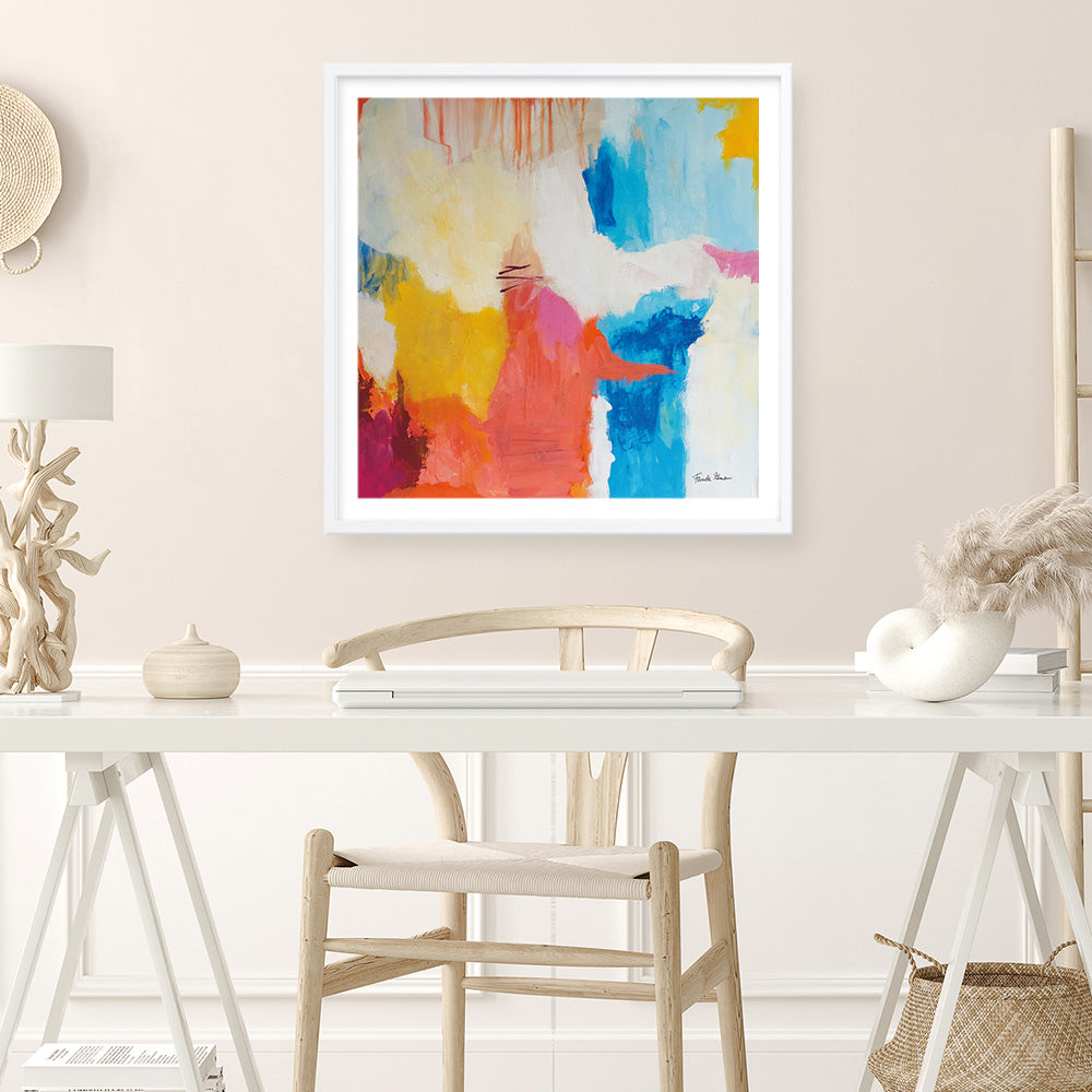 Shop Feeling Zen (Square) Art Print a painted abstract themed wall art print from The Print Emporium wall artwork collection - Buy Australian made fine art painting style poster and framed prints for the home and your interior decor room, TPE-WA-38692-AP