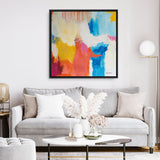 Shop Feeling Zen (Square) Canvas Print a painted abstract themed framed canvas wall art print from The Print Emporium artwork collection - Buy Australian made fine art painting style stretched canvas prints for the home and your interior decor space, TPE-WA-38692-CA-40X40-NF