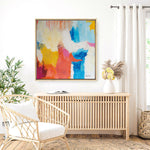 Shop Feeling Zen (Square) Canvas Print a painted abstract themed framed canvas wall art print from The Print Emporium artwork collection - Buy Australian made fine art painting style stretched canvas prints for the home and your interior decor space, TPE-WA-38692-CA-40X40-NF