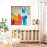 Shop Feeling Zen (Square) Canvas Print a painted abstract themed framed canvas wall art print from The Print Emporium artwork collection - Buy Australian made fine art painting style stretched canvas prints for the home and your interior decor space, TPE-WA-38692-CA-40X40-NF