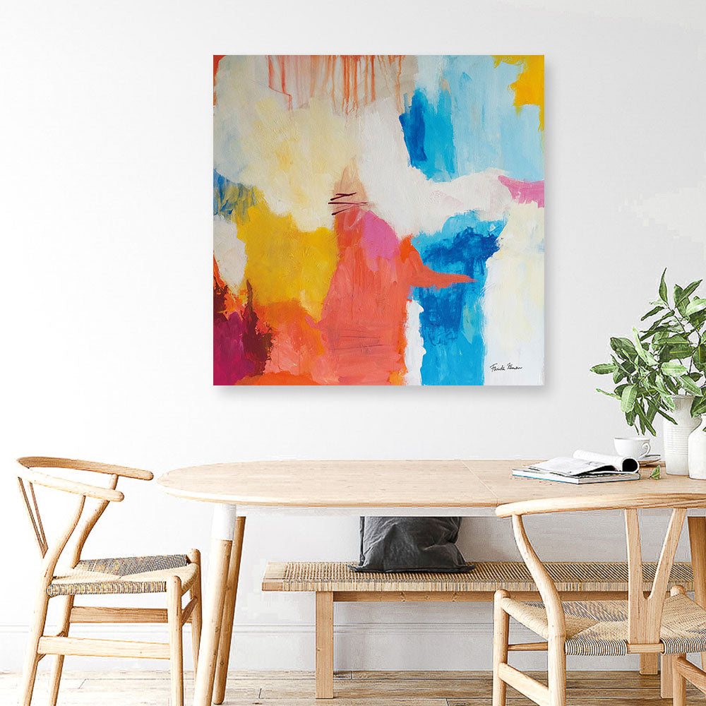 Shop Feeling Zen (Square) Canvas Print a painted abstract themed framed canvas wall art print from The Print Emporium artwork collection - Buy Australian made fine art painting style stretched canvas prints for the home and your interior decor space, TPE-WA-38692-CA-40X40-NF