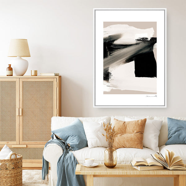 Shop Feelings Canvas Print a painted abstract themed framed canvas wall art print from The Print Emporium artwork collection - Buy Australian made fine art painting style stretched canvas prints for the home and your interior decor space, TPE-DH-045-CA-35X46-NF