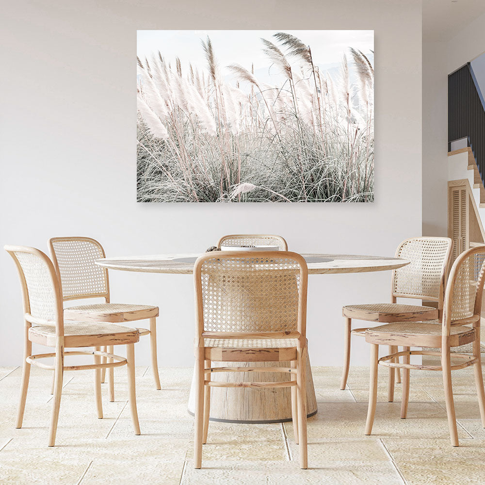 Shop Field of Pampas Grass Photo Canvas Print a coastal themed photography framed stretched canvas print from The Print Emporium wall artwork collection - Buy Australian made prints for the home and your interior decor space, TPE-912-CA-35X46-NF