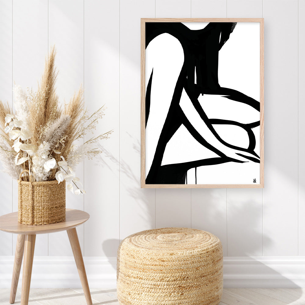 Shop Figure 1 Art Print a painted abstract themed wall art print from The Print Emporium wall artwork collection - Buy Australian made fine art painting style poster and framed prints for the home and your interior decor room, TPE-DH-046-AP