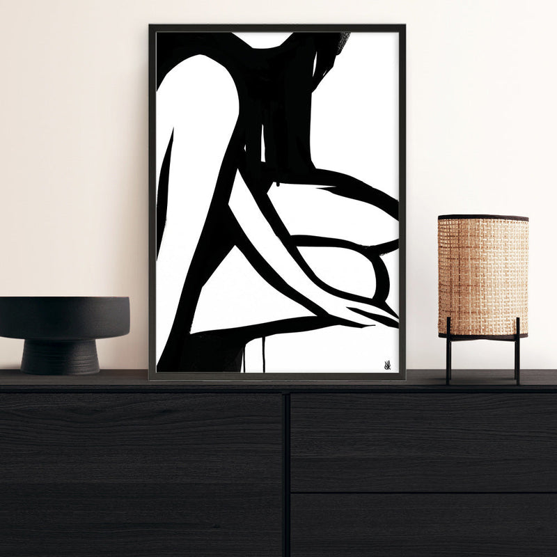 Shop Figure 1 Art Print a painted abstract themed wall art print from The Print Emporium wall artwork collection - Buy Australian made fine art painting style poster and framed prints for the home and your interior decor room, TPE-DH-046-AP