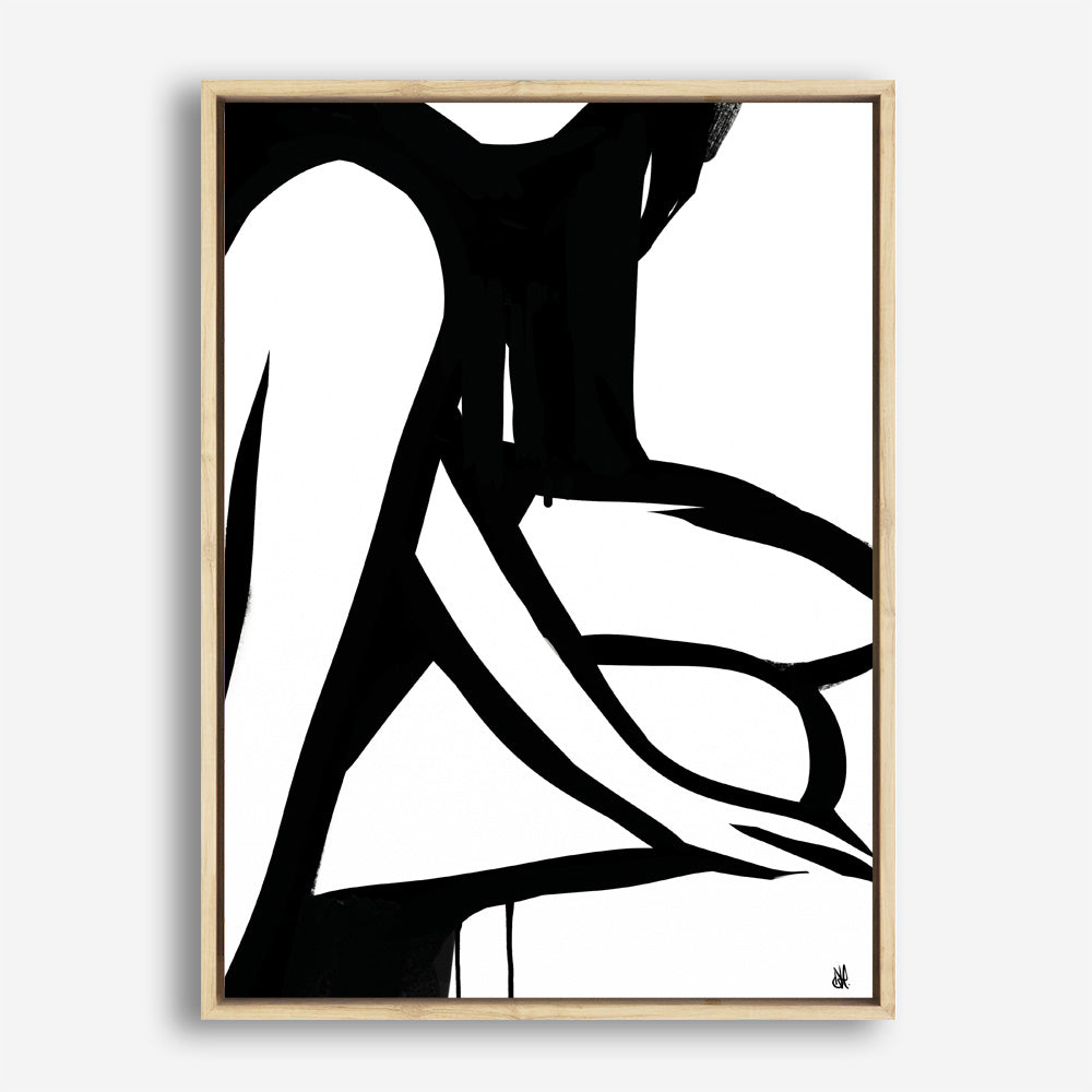 Shop Figure 1 Canvas Print a painted abstract themed framed canvas wall art print from The Print Emporium artwork collection - Buy Australian made fine art painting style stretched canvas prints for the home and your interior decor space, TPE-DH-046-CA-35X46-NF
