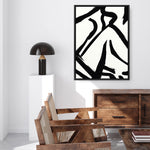 Shop Figure 3 Canvas Print a painted abstract themed framed canvas wall art print from The Print Emporium artwork collection - Buy Australian made fine art painting style stretched canvas prints for the home and your interior decor space, TPE-DH-048-CA-35X46-NF