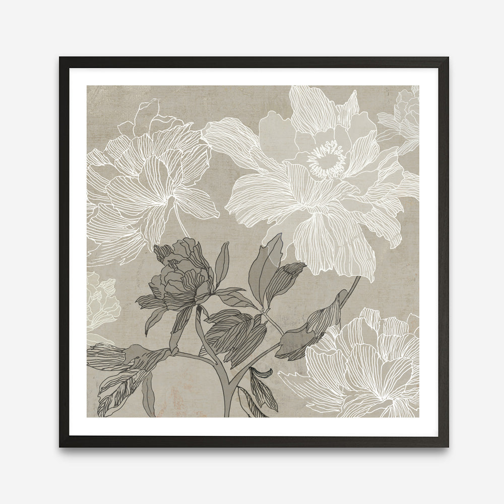 Shop Floral Lines I (Square) Art Print a floral themed painted wall art print from The Print Emporium wall artwork collection - Buy Australian made fine art painting style poster and framed prints for the home and your interior decor room, TPE-PC-JN625-AP